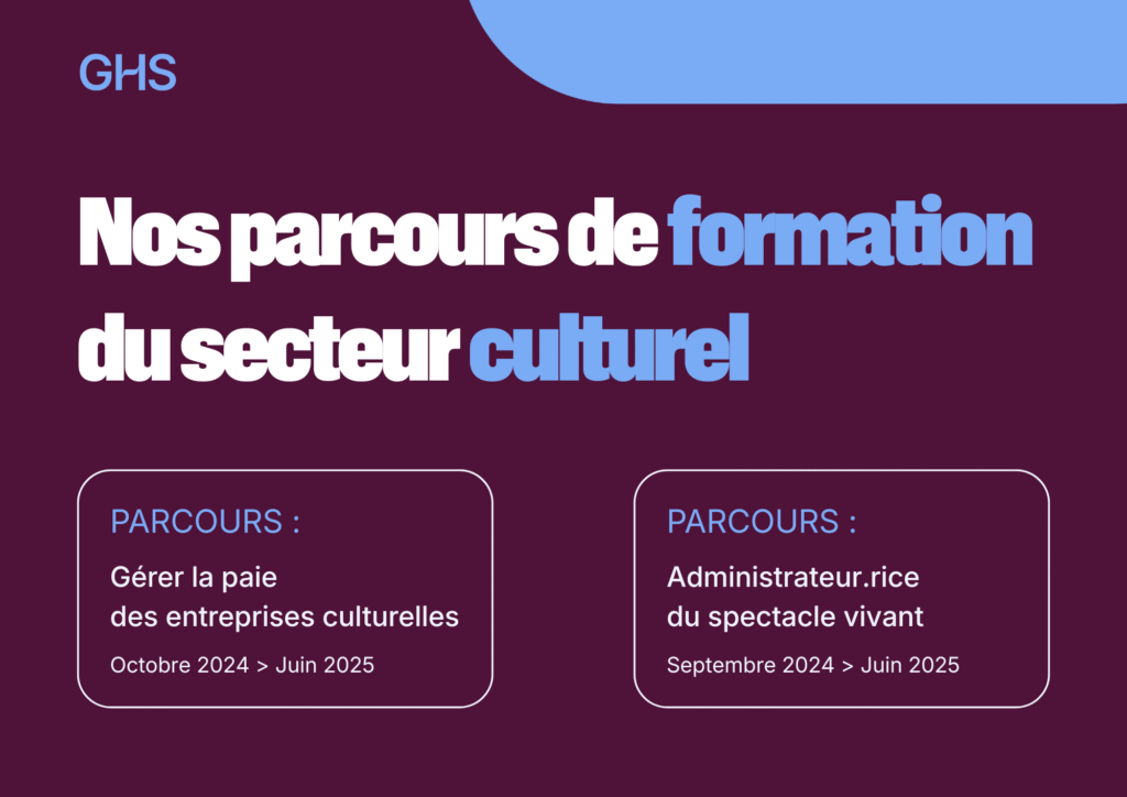 Nos parcours de formations du secteur culturel