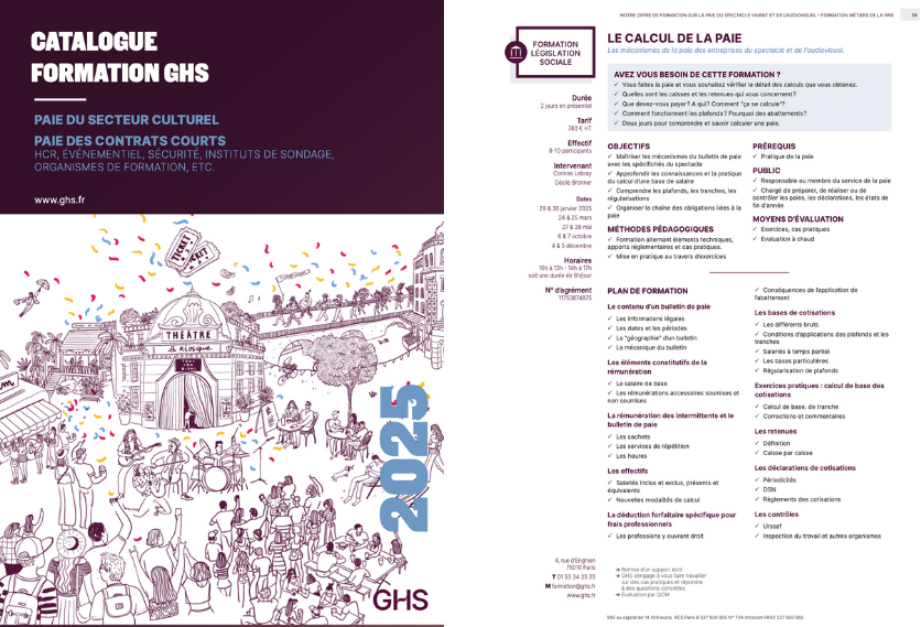 Catalogue GHS formation 2025