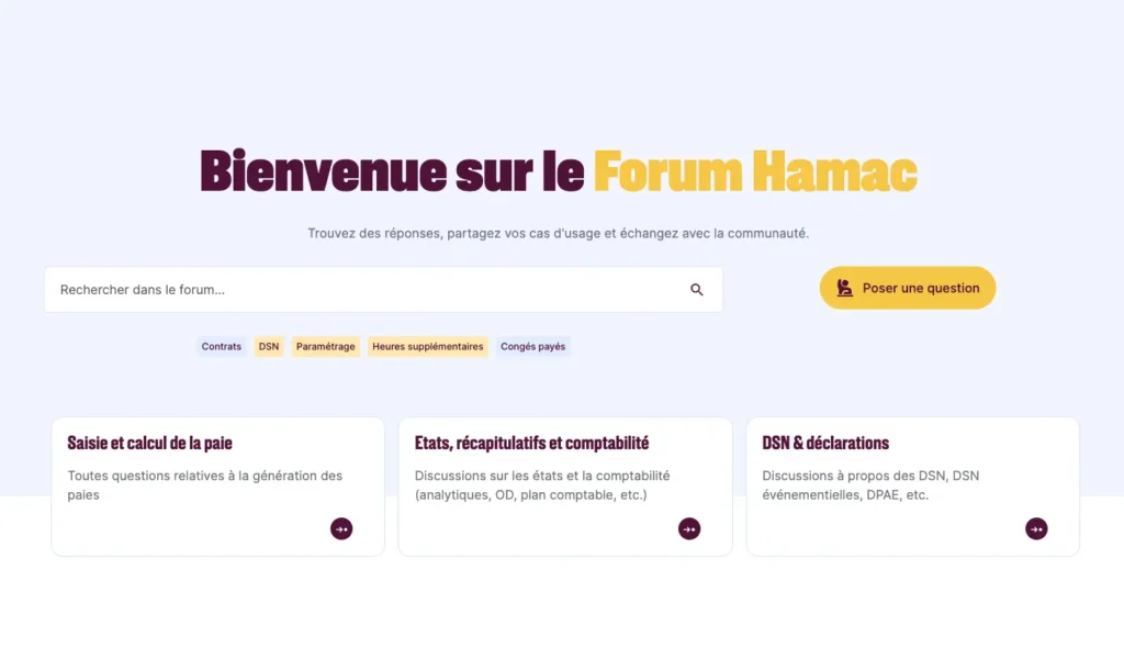 Découvrez le forum Hamac